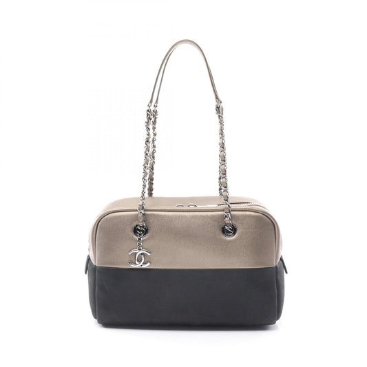 Chanel Calfskin Coco Mark Charm Shoulder Bag A91318