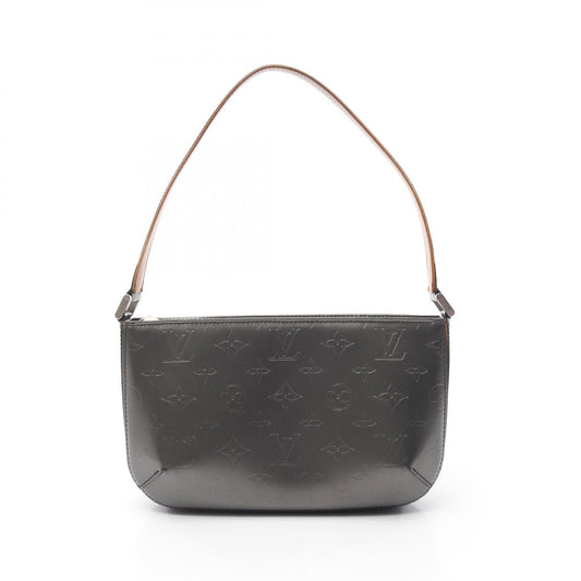 Louis Vuitton Monogram Mat Noir Leather Handbag M55142