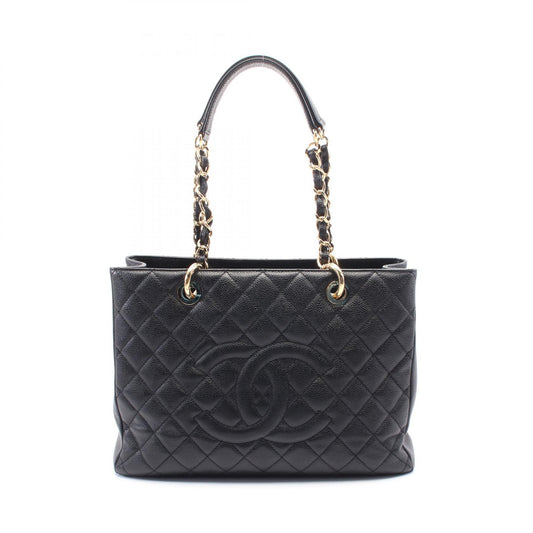 Chanel Matelasse GST Tote Bag Leather Black