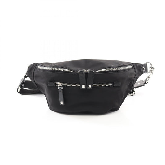Valentino Rockstud Nylon Leather Waist Bag
