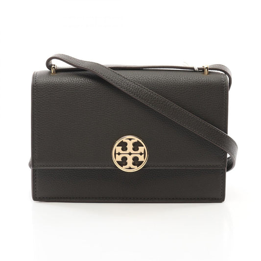 Tory Burch Leather Shoulder Bag Black