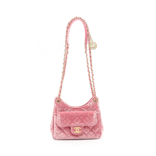Chanel Matelasse Fabric Leather Shoulder Bag