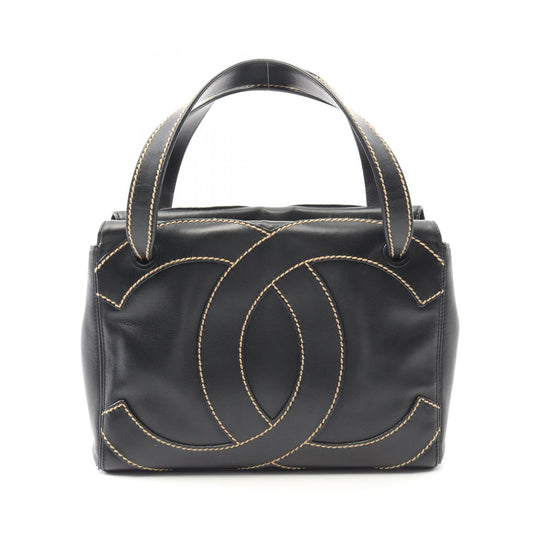 Chanel Leather Wild Stitch Handbag Black