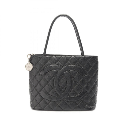 Chanel Caviar Skin Tote Bag Black A01804
