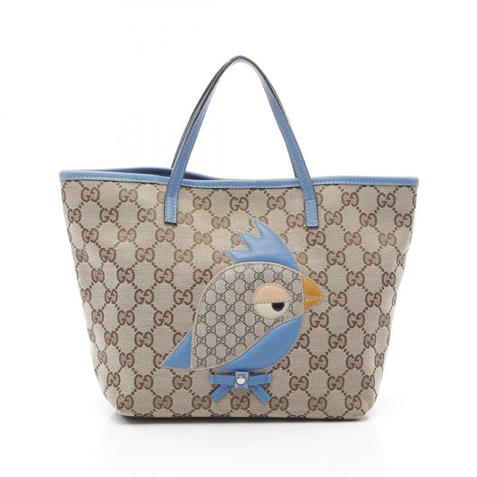 Gucci Children's Zoo Pappagallo GG Canvas Tote Bag