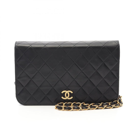 Chanel Lambskin Matelasse Shoulder Bag Black