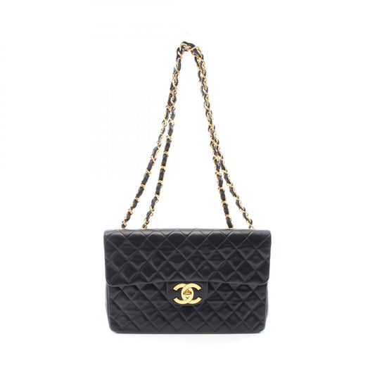 Chanel Lambskin Shoulder Bag Black A01094