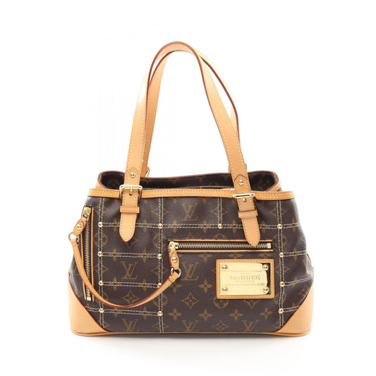 Louis Vuitton Rivet Handbag Monogram Brown M40140