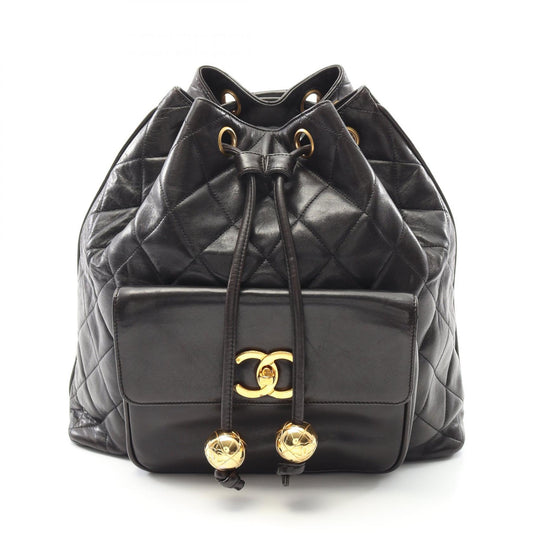 Chanel Matelasse Lambskin Backpack Black