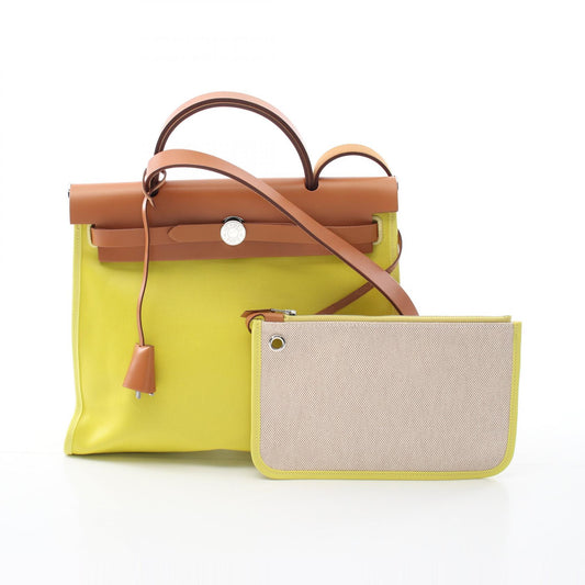 Hermes Canvas Herbag Zip PM Handbag