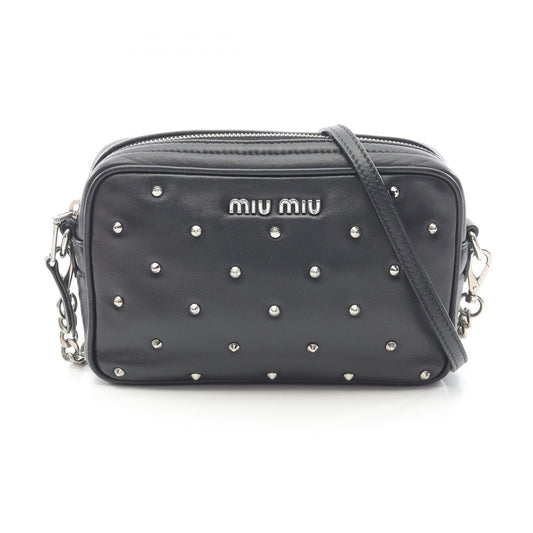 Miu Miu Leather Matelassé Shoulder Bag 5BH118