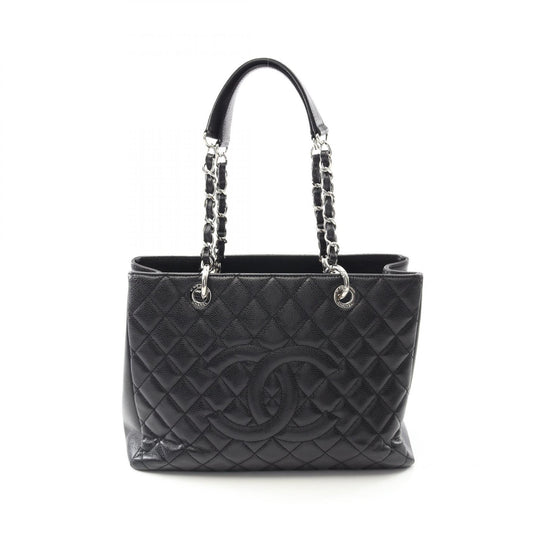 Chanel Matelasse GST Tote Bag Leather Black