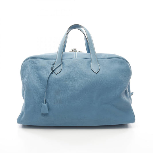 Hermes Victoria 50 Leather Boston Bag