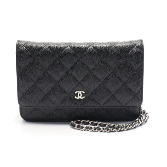 Chanel Matelasse Leather Shoulder Bag Black