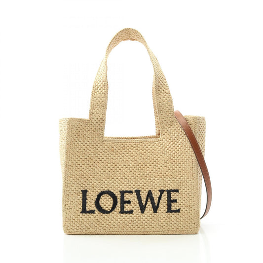Loewe Raffia Medium Tote Bag Beige