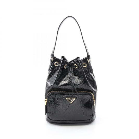 Prada Patent Leather Duet Bucket Bag 1BH0382DNTF0002