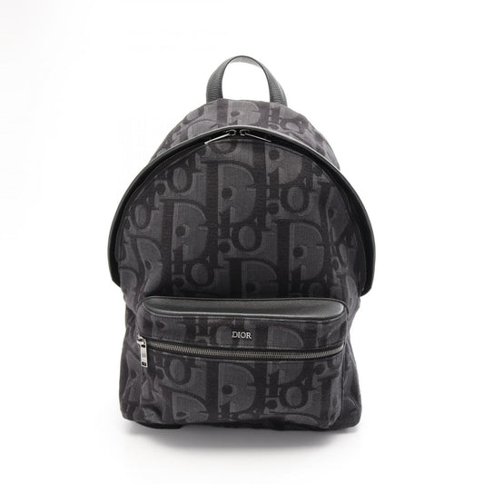 Dior Oblique Jacquard Canvas Leather Backpack