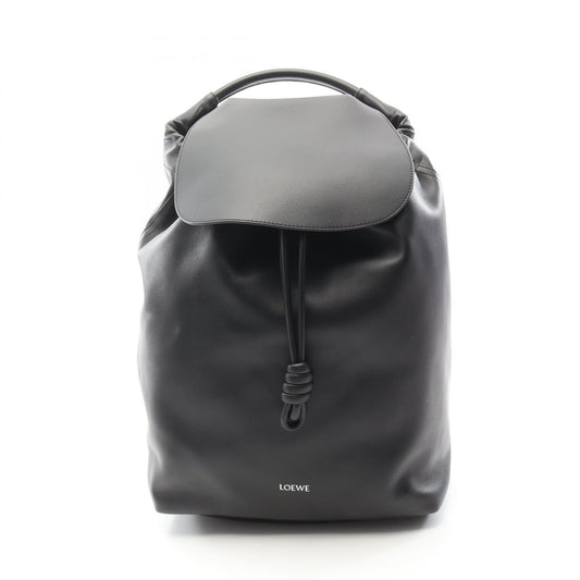 Loewe Flamenco Leather Backpack Black