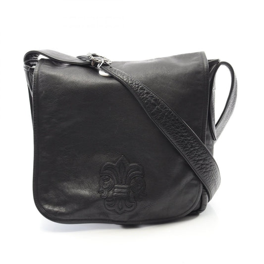 Chrome Hearts Leather Shoulder Bag Black