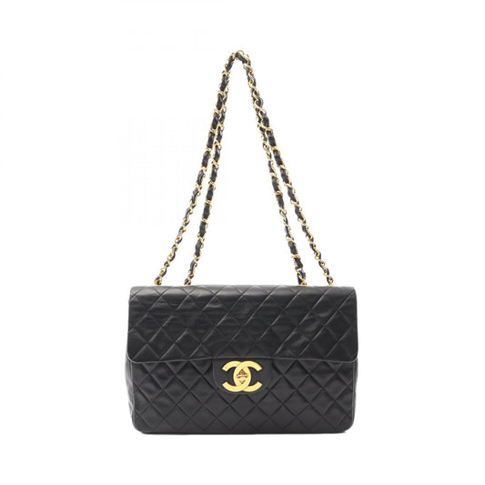 Chanel Lambskin Shoulder Bag Black A01094