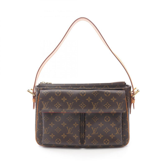 Louis Vuitton Vivacite GM Shoulder Bag Monogram Brown M51163