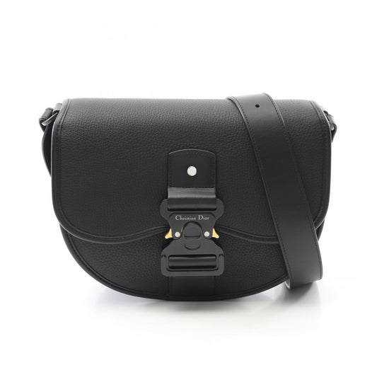Dior Gallop Leather Shoulder Bag Black