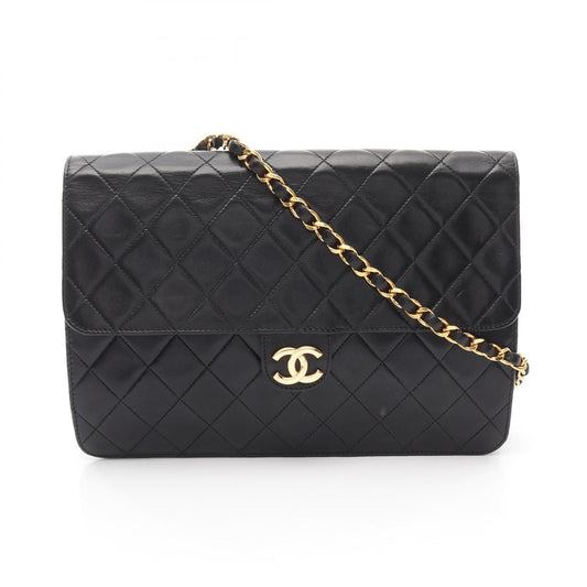 Chanel Lambskin Matelasse Single Flap Shoulder Bag
