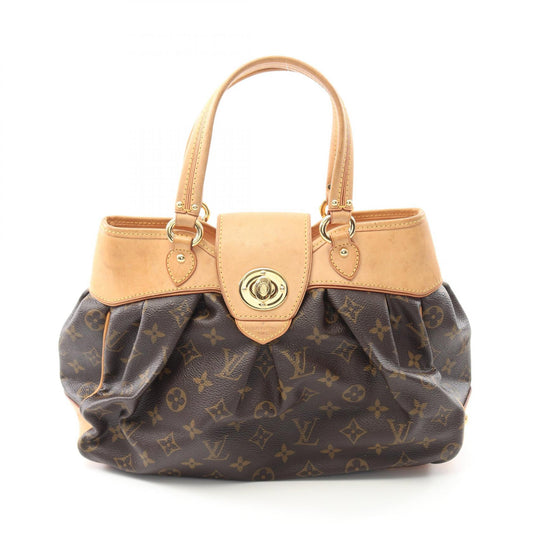Louis Vuitton Boétie PM Handbag Leather PVC Canvas