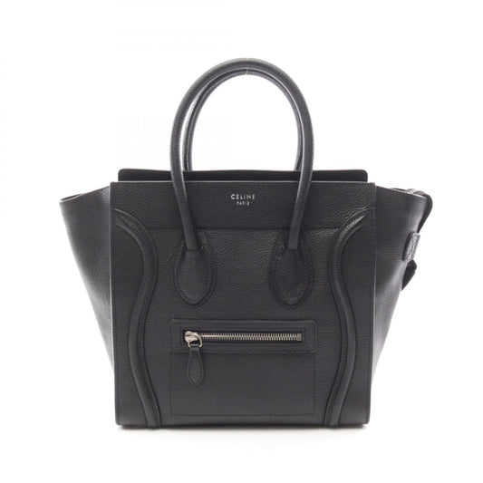 Celine Luggage Micro Shopper Tote Bag Leather