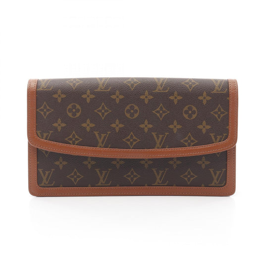 Louis Vuitton Pochette Dame GM Clutch Bag Brown M51810