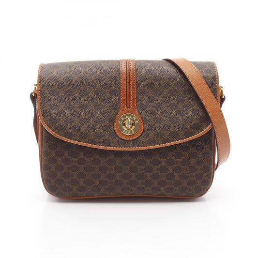 Celine Macadam PVC Coated Canvas Leather Shoulder Bag