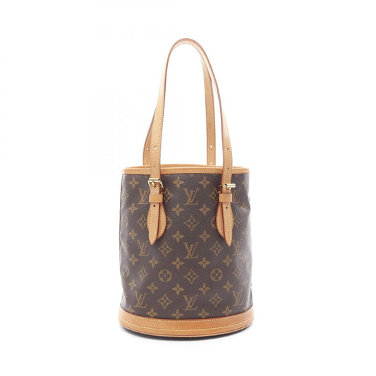 Louis Vuitton Monogram Bucket PM Handbag Brown