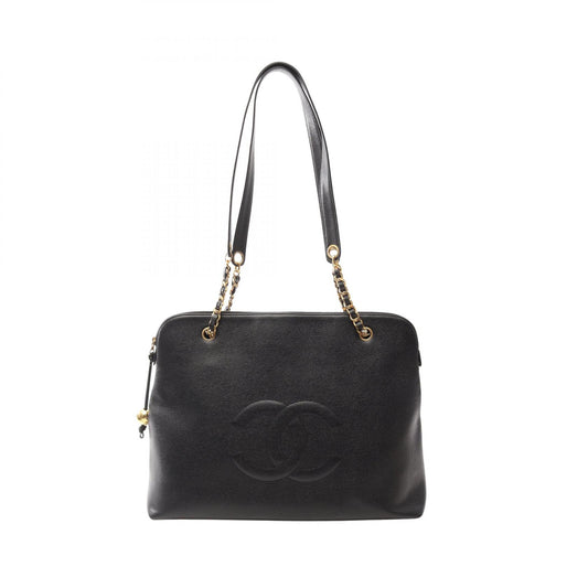Chanel Caviar Skin Tote Bag Black
