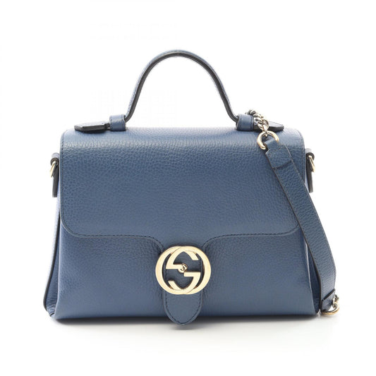 Gucci Leather Interlocking G Handbag