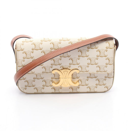 Celine Claude Triomphe Shoulder Bag PVC Leather