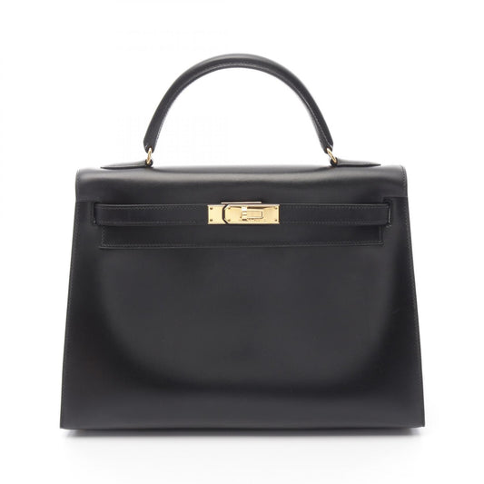 Hermes Kelly 32 Handbag Black Leather