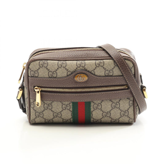 Gucci Ophidia Shoulder Bag PVC Canvas Leather