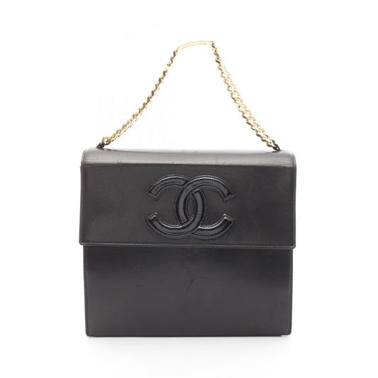 Chanel Lambskin Coco Mark Handbag Black