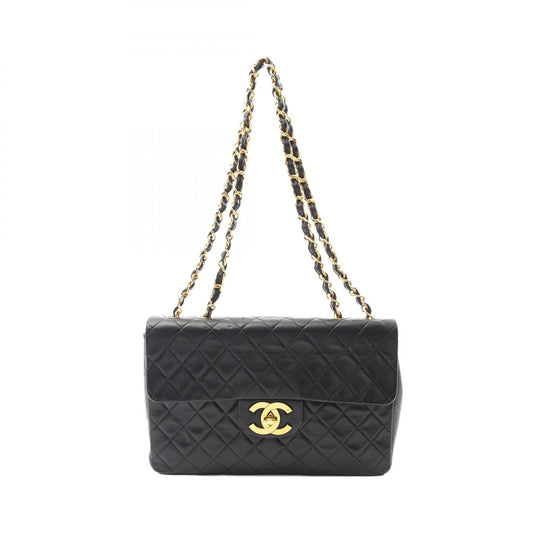 Chanel Lambskin Shoulder Bag Black A01094