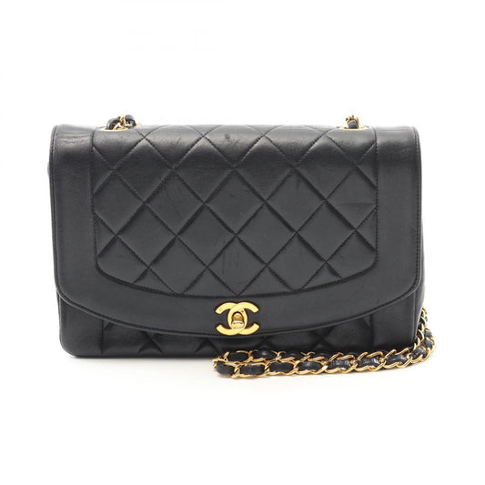 Chanel Lambskin Diana Flap Shoulder Bag A01165