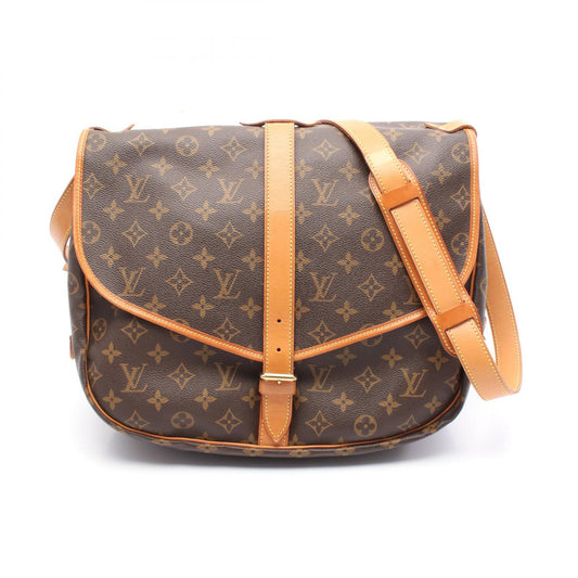 Louis Vuitton Saumur 35 Shoulder Bag Monogram Brown