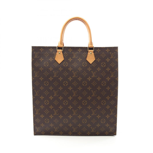 Louis Vuitton Sac Plat Tote Bag Monogram Brown
