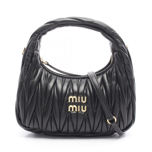 Miu Miu Leather Wonder Matelassé Hobo Bag