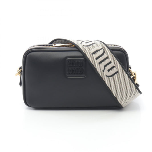 Miu Miu Leather Shoulder Bag Black