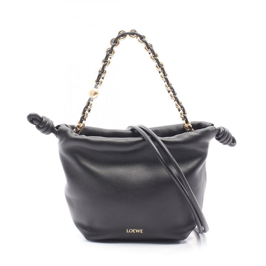 Loewe Flamenco Mini Leather Handbag Black