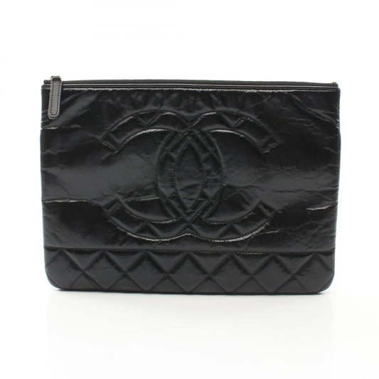 Chanel Leather Coco Mark Pouch