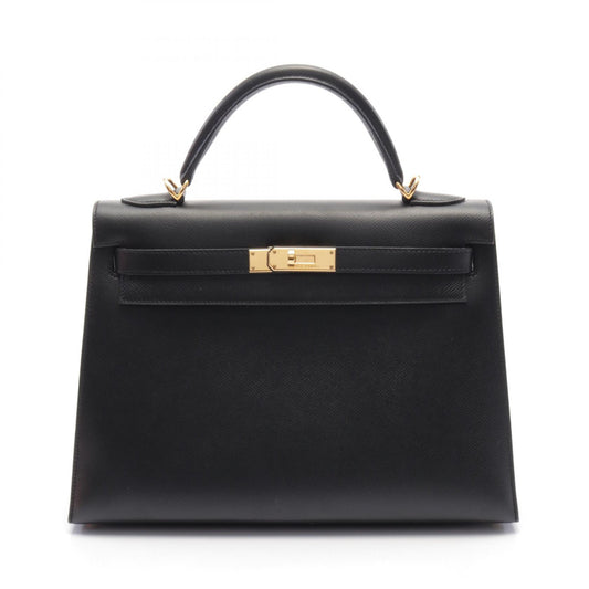 Hermes Kelly 32 Handbag Black