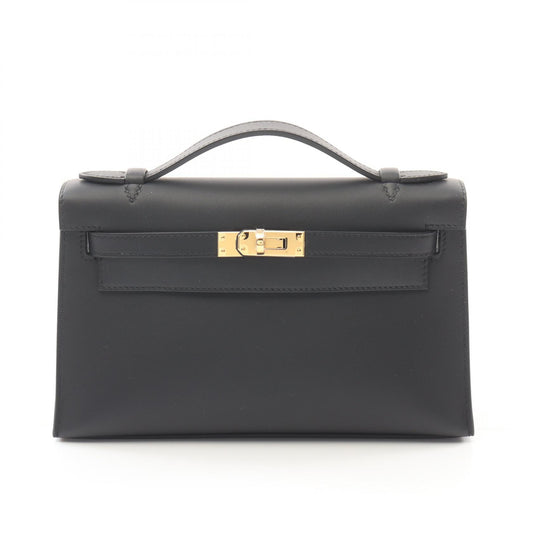 Hermes Mini Kelly Pochette Leather Handbag