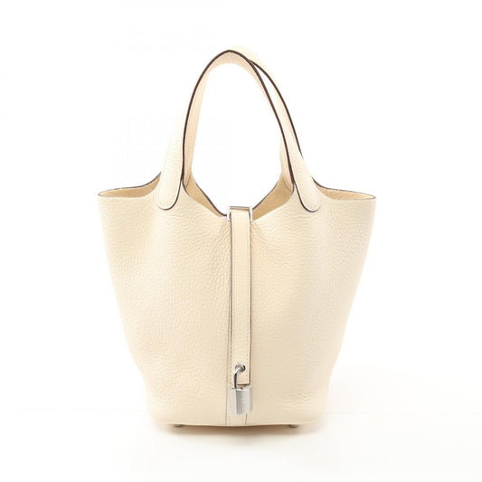 Hermes Picotin Lock PM Handbag White