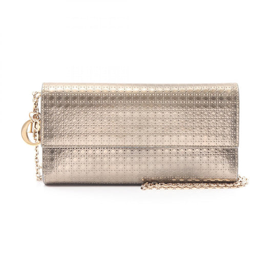 Christian Dior Leather Micro Cannage Shoulder Bag